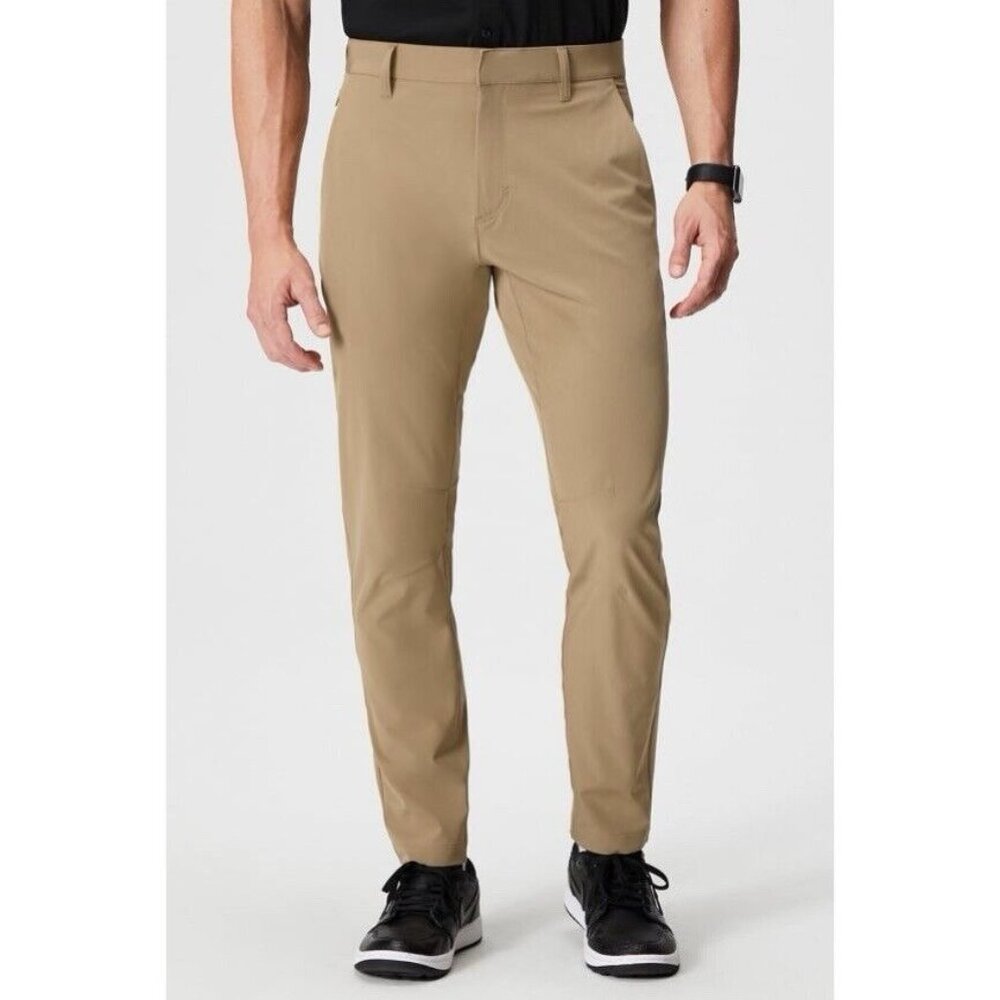 Fabletics The Only Pant Khaki Stretch Chino Performance Slim Fit Men’s 35x32